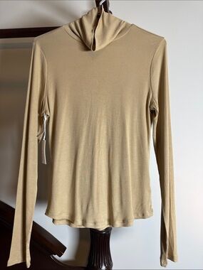 NWT Sunday Best Freshman Long Sleeve Turtleneck Top in wicker Tan